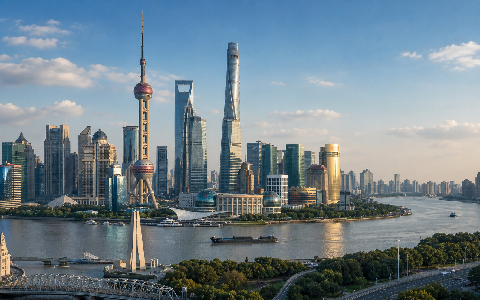 Skyline de Xangai, China